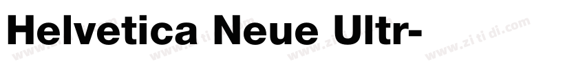 Helvetica Neue Ultr字体转换 Helvetica Neue Ultr字体转换